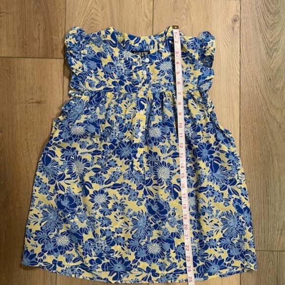 J. Crew Floral Sleeveless Ruffle-Trim Blouse - Picture 5 of 7